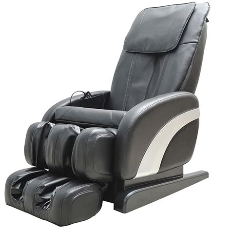 homcom luxury reclining leather massage chair heat armchair multifunctional full body relax