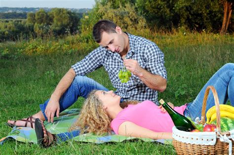 Picnic Stock Image Image Of Grass Concepts Lying Couple 32544473