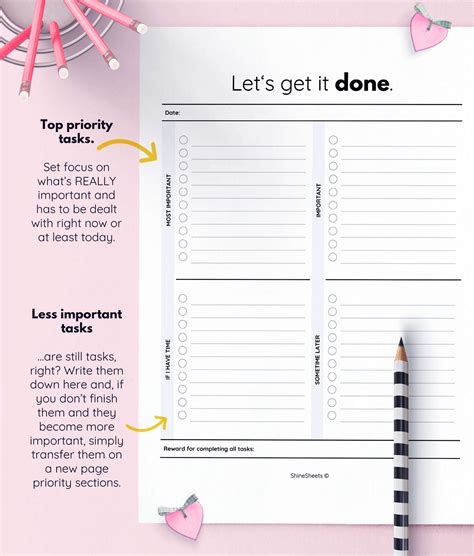 Printable Task List Web Included On This Page Youll Find A Daily Task