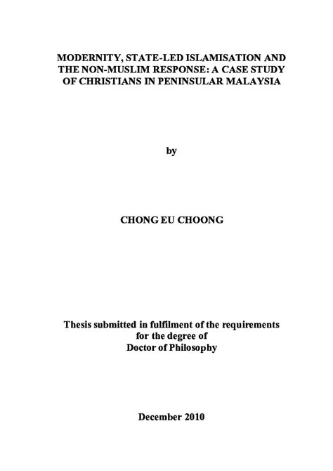 Built environment, universiti kebangsaan malaysia (ukm) in. (PDF) Modernity, State-led Islamisation and the non-Muslim ...