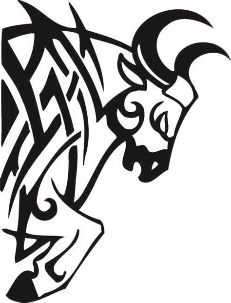 Foto — tribal tattoo auf dem rücken — ein beispiel für einen artikel über die bedeutung der 1006 tatufoto.ru. 25 best Tribal Bull Tattoo Designs images on Pinterest ...