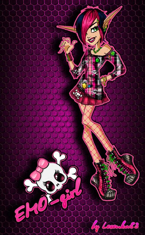 Emo Girl Monster High Oc By Lesenka83 On Deviantart