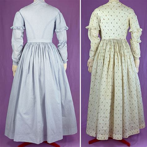 Black Snail Patterns Victorian Morning Dress 1840 Pre Order New La