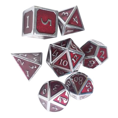 For Dungeons And Dragons 7pcsset Creative Rpg Dice Dandd Metal Dice