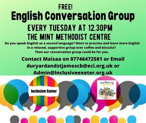 English Conversation Group Inclusive Exeter
