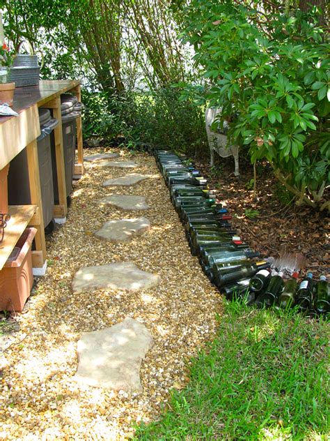 May Days Wine Bottle Garden Border