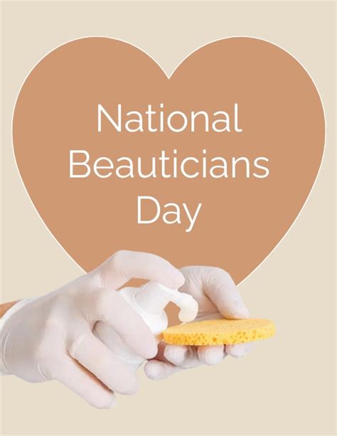 National Beauticians Day Template Postermywall