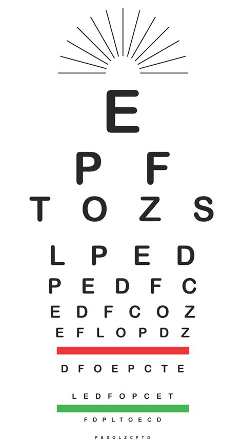 Snellen Eye Chart Printable A Free Printable Worksheet