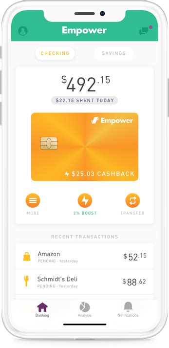 History and discussion card empower. Empower app starts checking, savings accounts