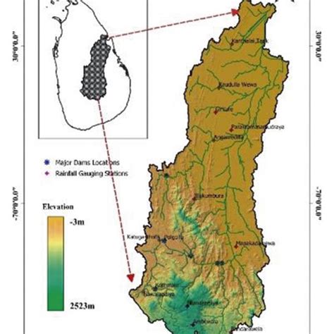 Maps Of Mrb Sri Lanka A The Mahaweli River Basin Sri Lanka B