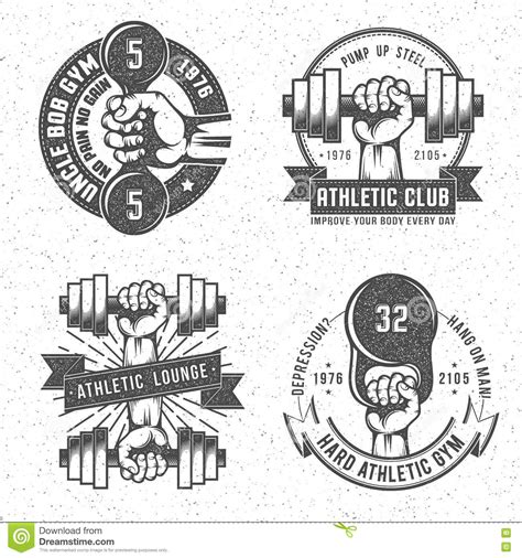 Vintage Gym Logo Stock Vector Illustration Of Sport 73868407