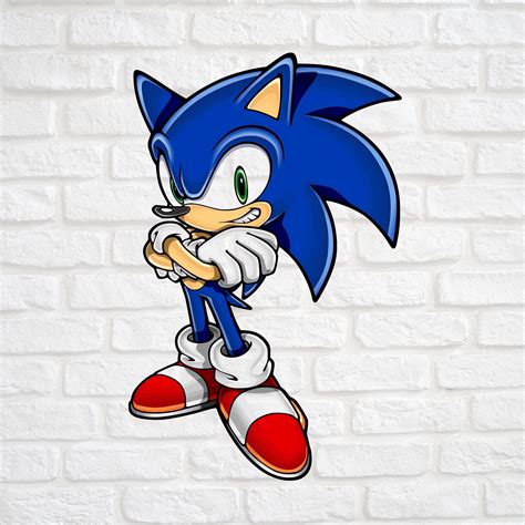 Sonic The Hedgehog Vector Sticker Clipart Sonic The Hedgehog Running