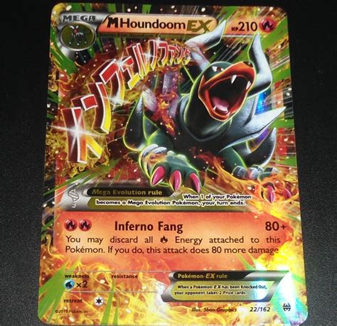The pokémon trading card game (tcg) is one of the greatest, fastest growing games of all time! MEGA M Houndoom EX 22/162 XY BreakThrough NEAR MINT ...
