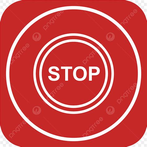 Stop Icon Clipart Hd Png Vector Stop Icon Stop Icons Multimedia