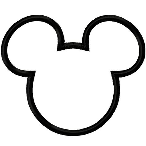 Silueta Molde Cabeza De Mickey Mickey Mouse Minnie Silhouette Clip