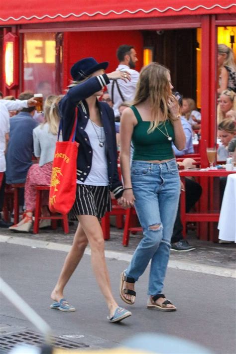 Ashley Benson And Cara Delevingne Making Out And Hanging Out The
