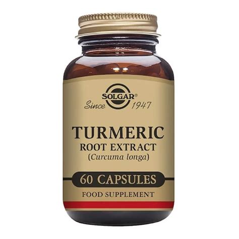 Solgar Turmeric Root Extract Vegicaps Herbal Products 60 Size