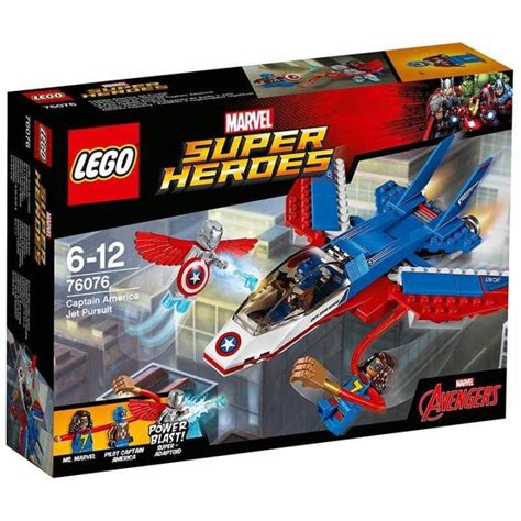 Lego 76076 Usa Captain Jet Hunting Fighter Assembled Building Block Toy
