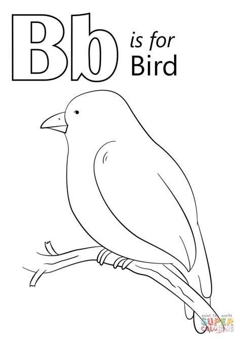 Letter B Butterfly Coloring Page / Letter B Coloring Pages  Preschool