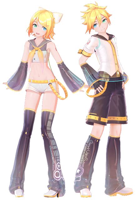 Mmdownload Yyb 10th Rin And Len Vocaloid Characters Rin Vocaloid