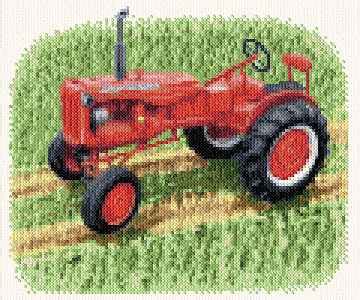 A beginner cross stitching tutorial series working through a cross stitch kit. Tractor Cross Stitch Pattern vehicles