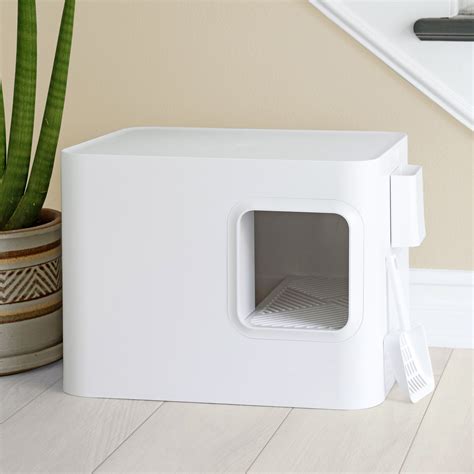 Archie And Oscar Plastic Cat Litter Box Enclosure With Scoop And Reviews