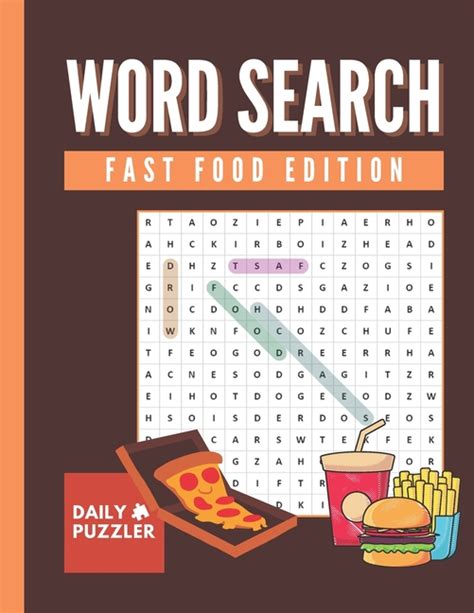 Fast Food Word Search : Large Print Word Search Puzzle Book for Adults