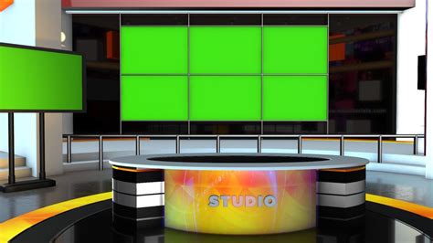 3D News Room 4k Images Free Download - MTC TUTORIALS | News studio