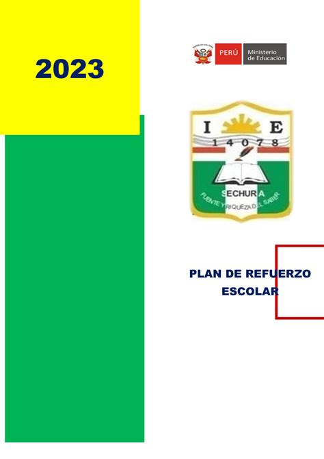 Modelo Plan Refuerzo Escolar 2023 De Ciencias Sociales 2023 Plan De