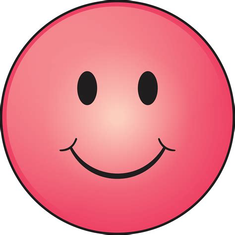 Pink Smiley Face Png