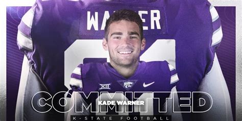 Nebraska Wr Kade Warner Son Of Kurt Warner Commits To K State