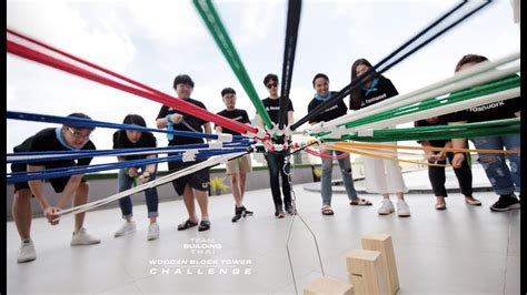 Wooden Block Tower Team Building Game Challenge Corporate Events