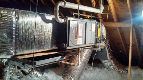 Attic Instalation Of An Amana 95 Furnace With A 15 Seer Ac Unit