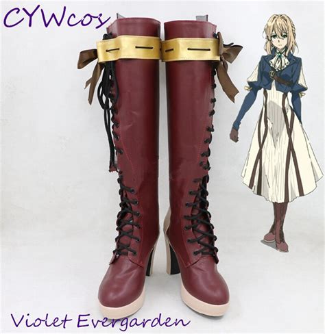 Violet Evergarden Cosplay Boots Women Shoes Halloween Boots Party