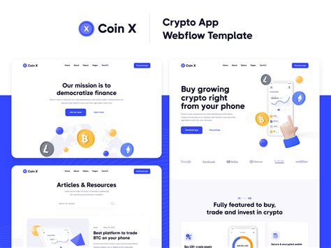 Coin X Crypto Webflow Template On Behance