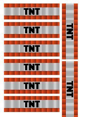Printable minecraft tnt block template these blocks can be used for so many things! Free Minecraft Printable TNT Labels - Clip Art & Party ...