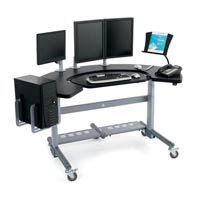 Naw, the desk is weighed down enough with the computer and accessories to not slide away so the accessories are a bit pricey from anthro. Anthro Elevate Wrap Stand Up Desk | Computer furniture ...