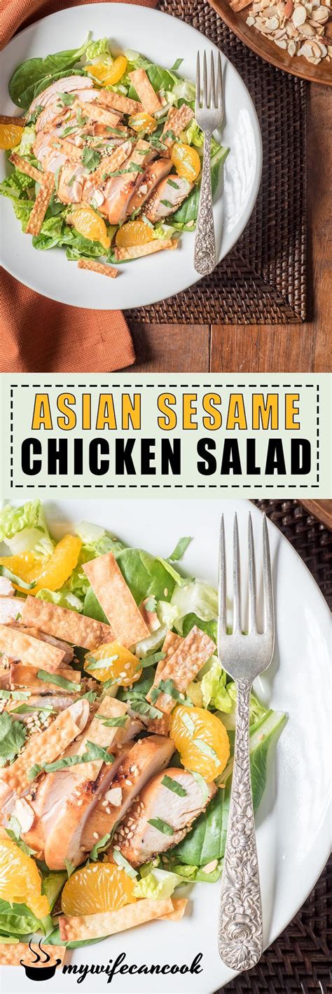 Asian Sesame Chicken Salad Recipe Healthy Salad Recipes Salad