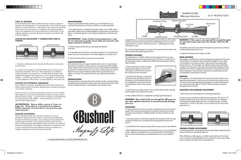 Bushnell 98 070312 05 User Manual Pdf Download Manualslib