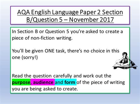 Aqa English Language Paper 2 Section B November 2017 Englishgcse