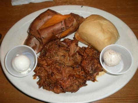 Pulled Pork Dinner With Baked Sweet Potato Picture Of