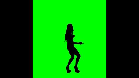 Female Stripper Dancing On Green Background Youtube