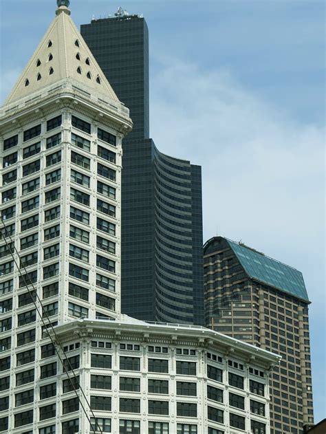Seattle Edificios Horizonte Washington Rascacielos Moderno