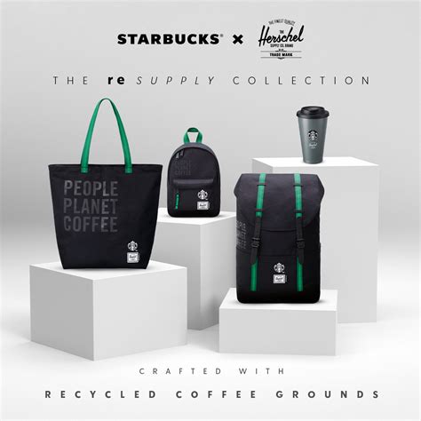 New Starbucks X Herschel Supply Co Collection Spotlights Recycled And