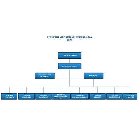 Contoh Struktur Organisasi Organizational Structure Pt Bumi Serpong