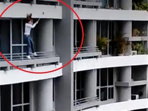 video una mujer muere al caer de un edificio al intentar hacerse una selfie colima medios
