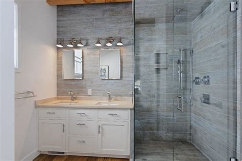 We're talking about wood look tile in the shower. 20 Amazing Bathrooms With Wood-Like Tile