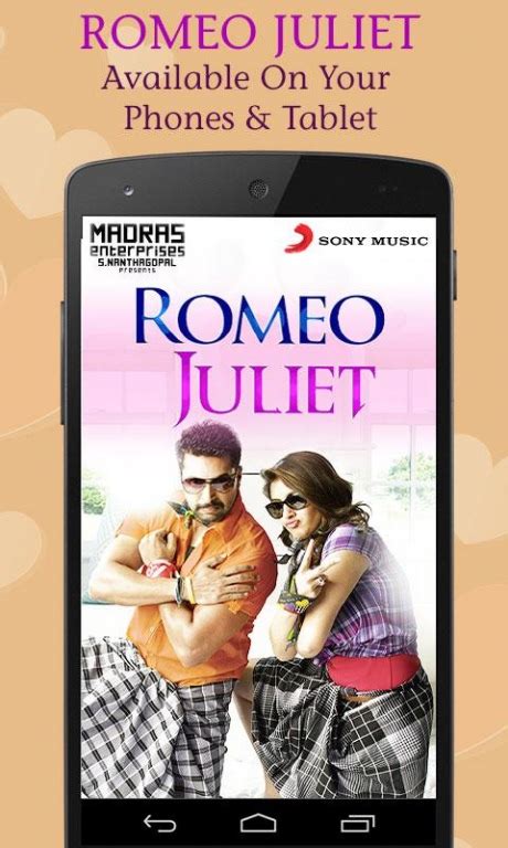 The program can be installed on android. Romeo Juliet Tamil Movie songs 1.0.0.0 Free Download