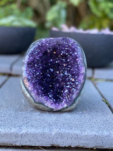 Amethyst Cave Geode With Agate Formations Home Decor Crystal Etsy