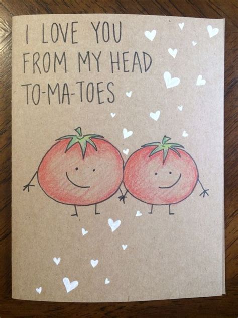 I Love You From My Head To Ma Toes Card Homemade Anniversary Ts